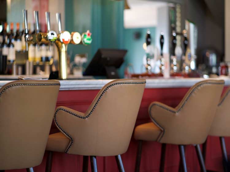 Binsted Inn comfortable bar stools